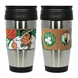 Boston Celtics Travel Mug: 15 oz Stainless Steel Travel Tumbler