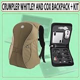 Crumpler The Whickey and Cox Backpack OATMEAL/DK BROWN + LT-LTK Digital Universal USB Laptop Travel Kit
