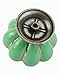 Vintage Ceramic Handle Pull Knobs Cabinet Pumpkin Door Cupboard Drawer Locker,Green, 5 pack