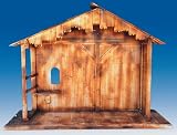 Large 74 Wooden Outdoor Christmas Stable Yard Art Decoration