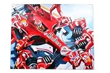 Michael Schumacher Deluge 2006 Oil Painting Monoprint By Kevin Paige [Toy]