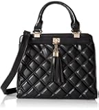 MG Collection Mircea Quilted Tassel Doctor Tote Style Shoulder Handbag