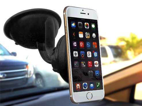 Best Windshield Phone Holder By DENOTEK-Smartphone Car Mount With Cradle-Less Head-With Extra Strong Suction & FREE Adhesive Disk-Magnetic Vehicle Mount For GPS, IPhone 5, 6, Samsung Galaxy S4, S5 Best Windshield Phone Holder By DENOTEK-Smartphone Car Mount With Cradle-Less Head-With Extra Strong Suction & FREE Adhesive Disk-Magnetic Vehicle Mount For GPS, IPhone 5, 6, Samsung Galaxy S4, S5