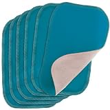 Swaddlebees 6 Piece Baby Cloth Wipes, Aqua