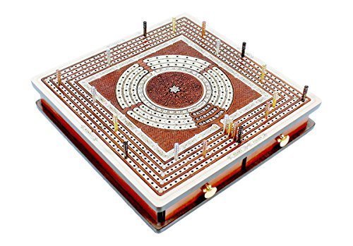 House Of Cribbage Square Shape 4 Tracks Continuous Cribbage Board