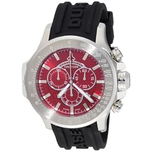 Buy Chase-Durer Mens 380.2RR-RUBB Firestorm Chronograph Stainless Steel Rubber Strap Watch by Amazon.com Store Card