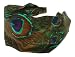 L. Erickson USA Scarf Headband - Feathers 100% Silk Print Green