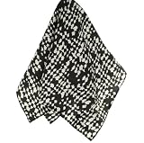 Aqua Web World Square Silk Blend Neckerchief Scarf Bandana Wrap Accessory