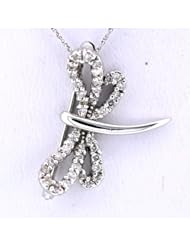 14K White Gold Diamond Dragonfly Pin