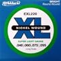 D'Addario EXL220 XL Nickel Round Wound Super Light Bright Electric Bass Strings