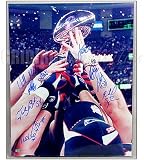 Patriots 2001 Team Signed Super Bowl 36 16x20 Photo