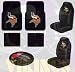 Minnesota Vikings NFL 7pc Auto Accessories Combo Set Front  Rear Floor Mats, Seat Covers  Steering Wheel Cover