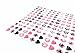 SPARKLE 288 Piece (144) Pair Stick-on Earrings (Pastel Party)