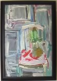 Chair Still Life, Original Oil Painting By Carmel Artist Anthony Rappa - Framed Artwork