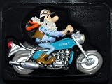 joe bar team bebert lingo honda 1000 gold wing bike and figure 1.18ish scale hand painted modelIMAGE