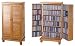 Louvered Shutter Media Cabinet
