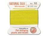 Griffin Bead Cord 100% Silk - No. 10 (0.90mm) Yellow