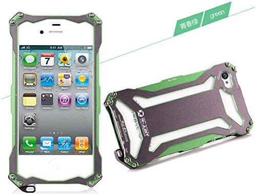 Double Color R-just Gundam OPS Cool Aluminum Metal Transformers Case Cover for Apple Iphone 6 4.7" (Green)