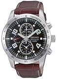 Seiko Men's Chronograph Leather Watch