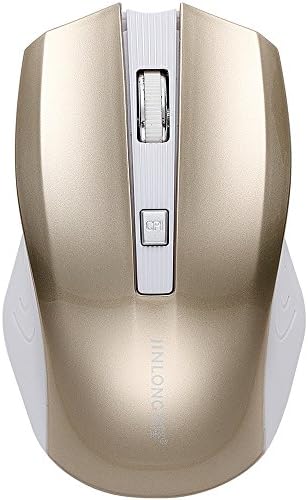 JINLONG Rechargeable 2.4GHZ Wireless Mouse with 50 Days' Battery Life (Gold)