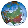 Replogle Globes Inflatable Political Globe, Light Blue Ocean, 16-Inch Diameter