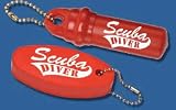 Innovative White Floating Foam Keychain With Red Lettering