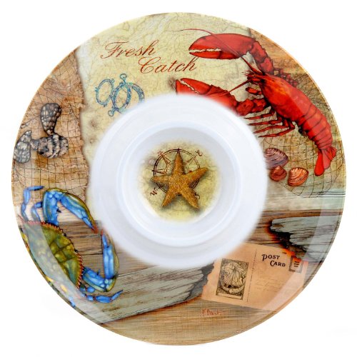 Merritt Fresh Catch Melamine Dishware 41140-3-C5J00, Type: Chip-n-Dip 13″