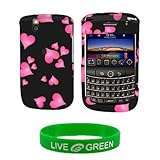 Raining Heart Design Snap On Hard Case for RIM BlackBerry Tour 9630 Phone,  ....