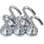 5 Neodymium Hook Magnets - Each Holds up to 12 Pounds