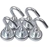 5 Neodymium Hook Magnets - Each Holds up to 12 Pounds