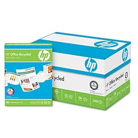 HP Office Recycled White 8 1/2 x 11 Inch Paper 5000 Sheets (11210-0)