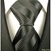 Black Stripe Mens Designer 100% Silk NeckTie