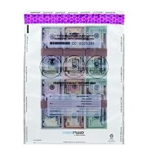 MMF Industries FREEZFraud Deposit Bags, 12 x 16 Inches, 100 Bags Per Pack, Clear (236210420)