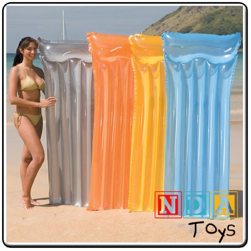 Sport 2000 Gebro Toys 757.44013 - Luftmatratze transparent 183 x 69 cm, 4-fach sortiert