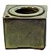 Square Self Watering Ceramic Pot with Felt Feet - Tropical Green - 4 3/8