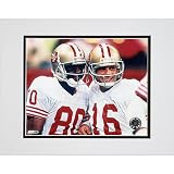 Photo File San Francisco 49ers Montana / Rice Matted Photo