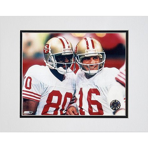 Photo File San Francisco 49ers Montana / Rice Matted Photo