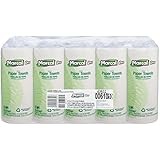 Marcal 100% Recycled Paper Towel Roll, 2-Ply Perforated, White