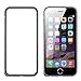 iPhone 6 Case Aluminum Frame, Slicoo Metal Aluminum Alloy Frame, Armor Metal Buckle Slim Case with Soft Inside for iPhone 6 (4.7 inch) Black