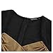 Miusol Women's Deep-V Neck Ruffles Floral Lace Fitted Retro Evening Pencil Dress (Small, Golden)