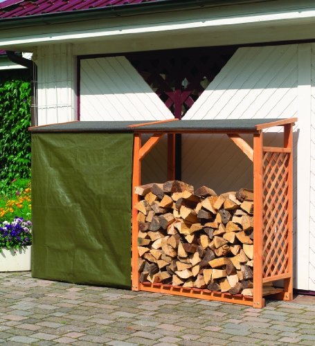 Wetterschutz für Kaminholzregal Speyer
