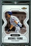 2007 Topps Finest #87 Michael Young Baseball Card Texas Rangers - Mint Condition - Shipped In Protective Display Case !!