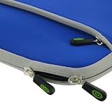 Acer Aspire Timeline AS1810T-8679 11.6-Inch Netbook Sleeve Case - (Invisible Zipper Dual-Pocket Dark Blue)