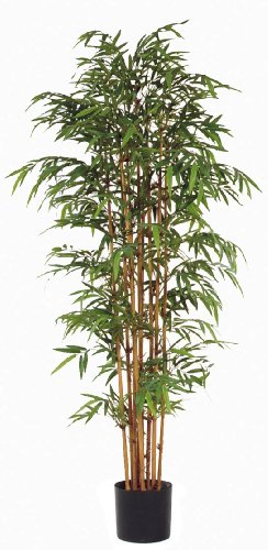 Kettler Bamboo Artificial Plant with 1536 Leaves, 1-Per Pack, 7-Feet Tall