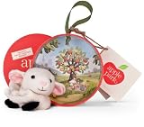 Apple Park Picnic Pal Organic Wrist Rattle, Lamby, 4
