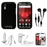 Black Protective Silicone Skin for Motorola Droid Bionic XT865 (Verizon Wir ....