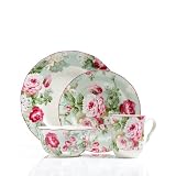 222 Fifth English Rose 16-Piece Dinnerware Set by 