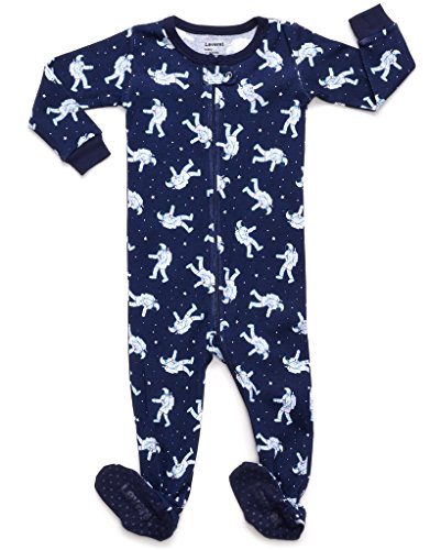 Leveret Baby Boys 2015 Footed Sleeper Pajama 100% Cotton (2 Years, Astronaut)