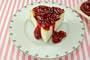 New York Style Cheesecake with Cherry Topping