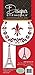 Designer Stencils C489 Parisian Cake Stencil Set, (Eiffel Tower - Fleur De Lis - Wreath), Beige/semi-transparent
